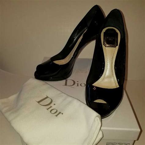 christian dior black heels|genuine dior heels.